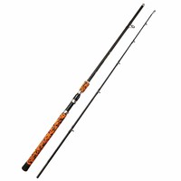 Canne à pêche en fibre de carbone haute résistance, puissance XXH, pour la pêche en mer, canne à lancer et à filer en 2 brins, action rapide, pour la pêche au gros gibier