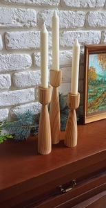 Candelabro Moderno de Madera Hecho a Mano con Forma Hexagonal y Grabado en Relieve, Agrega Elegancia y Calidez al Hogar, Bodas y Ocasiones Especiales - Product Image 6