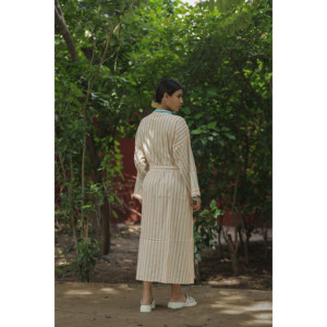 Women's Reversible Cotton <b>Kimono</b> Robe Lightweight Boho Loungewear with Pockets Spa <b>Beach</b> Resort Outfit Breathable One Size - Product Image 6