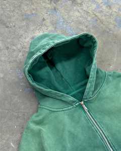 Sudadera con Capucha Extra Grande de Algodón Teñido Liso de Invierno para Hombre de Alta Calidad, con Espuma 3D para Diseño de Logotipo Personalizado - Product Image 4