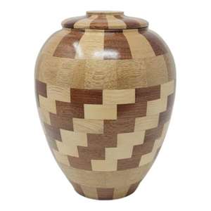 Recién llegado, urna de madera hecha a mano americana, cenizas, venta al por mayor, urnas de cremación, suministros funerarios hechos a mano por exportador indio - Product Image 2