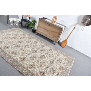 Alfombra turca Vintage clásica Beige gris 5,2x8,9 pies lana Jacquard tejido plano respaldo de látex para pasillo adolescente diseño de retazos - Product Image 5
