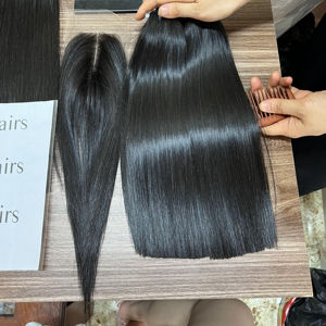 Os vietnamien brut cheveux raides non transformés vierge os raides vendeurs de cheveux vietnamien cuticule aligné brut cheveux humains doux - Product Image 1