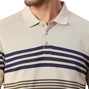 Estilo de calle alta para hombre para Polo Logotipo impreso bordado personalizado Algodón transpirable Tallas grandes Nuevo diseño Camiseta de alta calidad - Product Image 5