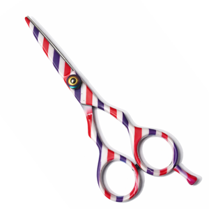 กรรไกรตัดผมมืออาชีพขนาด 6 นิ้ว ใบมีดคมสแตนเลส สีสันสดใส สำหรับคนถนัดขวา ด้ามจับขนาดกลาง - Product Image 4