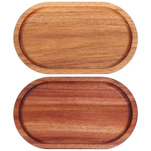 Assiette à dîner en bois d'acacia naturel durable Plats en bois écologiques quantité minimale de commande 100pcs - Product Image 6