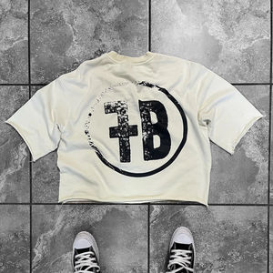 T-shirt pour homme surdimensionné, vêtements décontractés OEM, adapté aux commandes d'exportation, offrant une coupe confortable et une sensation de tissu doux - Product Image 3