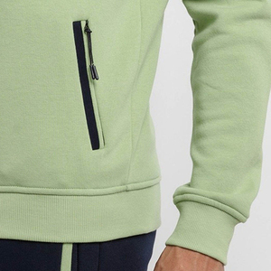Nueva llegada hombres Unisex sólido transpirable Nylon/algodón sudadera/pantalones de chándal fábrica venta al por mayor al aire libre Joggers invierno 2 piezas - Product Image 6