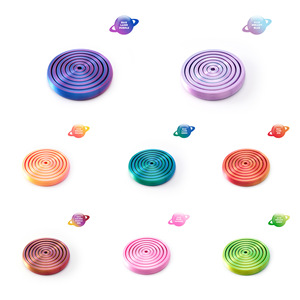 Disco Antiestrés Personalizado Impreso en 3D con Diseño de Espiral Interestelar, Juguete Sensorial de Polígono para Decoración de Escritorio, <span class=keywords><strong>PLA</strong></span> - Product Image 5