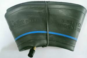 Chambre à air en butyle de qualité supérieure Dolfin 3.50-10 pour Tuk-Tuk/Véhicule à trois roues/Rickshaw électrique, en plastique noir durable - Product Image 3