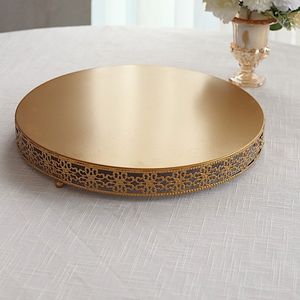 Venta caliente Soporte de pastel dorado Soporte de pastel de exhibición decorativa para uso en bodas y fiestas a bajo precio - Product Image 6
