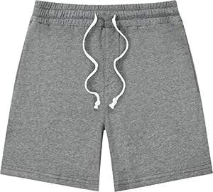 Pantalones cortos de malla de 5 pulgadas por encima de la rodilla para hombre con logotipo bordado por sublimación 100% algodón patrón sólido logotipo personalizado pantalones cortos de sudor - Product Image 4