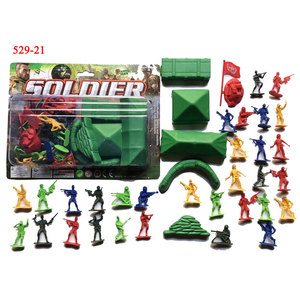 Mini armée figurines ensemble <span class=keywords><strong>militaire</strong></span> en plastique armée hommes pour garçons soldats figurines drapeaux accessoires armée Base <span class=keywords><strong>militaire</strong></span> jouet - Product Image 4