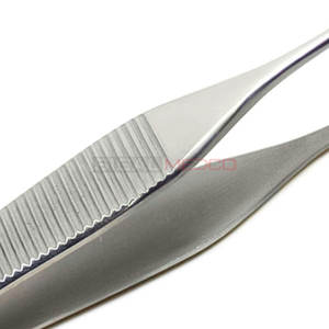 Pinzas Adson Kocher 4,72 ''1x2 pinzas dentales de acero inoxidable de alta calidad reutilizables médicos quirúrgicos instrumentos médicos - Product Image 4