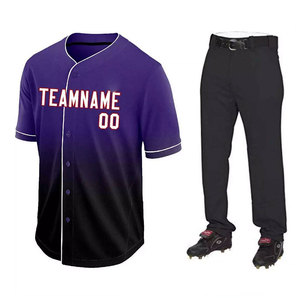 Jersey de béisbol personalizado de diseño profesional y conjunto corto uniforme de béisbol de secado rápido de buena calidad - Product Image 1