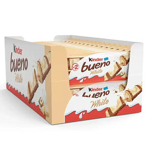 For Export Wholesale Cheap <b>White</b> <b>Chocolate</b> Kinder Bueno <b>White</b> <b>Chocolate</b> 43g Creamy Wafer Snack Very Cheap Wholesale - Product Image 1