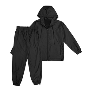 Costume de jogging personnalisé de haute qualité pour hommes coupe-vent en nylon surdimensionné avec fermeture à glissière survêtements en polaire délavé à l'acide - Product Image 3