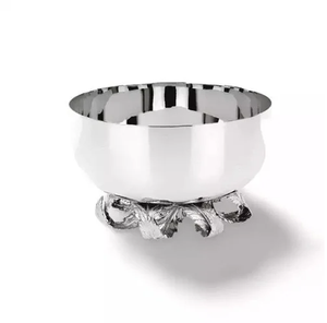 Bol en acier inoxydable pour table de bricolage Meilleure vente Support de base en feuille Vente à chaud Bol de service en acier - Product Image 1