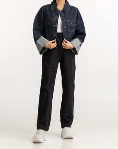 High Quality Breathable Raw Canvas Printed Denim Jacket <b>Women</b> Classic Quilted Genuine Leather Custom Label OEM Factory Wholesale - Product Image 6