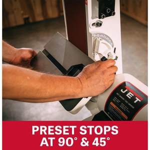 Lijadora de Banda y Disco Eléctrica de Banco de 1-1/2 HP, 6 x 48 Pulgadas, 115/230V 1 Fase - Product Image 4