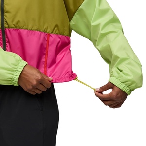 Chaqueta Cortavientos Impermeable con Bloques de Color Personalizados para Mujer, Talla Grande, con Cremallera, Chaqueta Cortavientos de Nailon con Capucha para Exteriores - Product Image 6