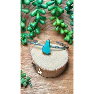 Donovan Skeets Kingman Turquoise & Sterling <b>Silver</b> Fashion <b>Cuff</b> <b>Bracelet</b> - Product Image 4