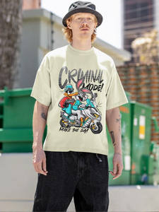 Camisetas Personalizadas con Serigrafía Digital para Hombre, Corte Regular, 100% Algodón, Manga Corta, Casual, Secado Rápido, Transpirable, Ropa Urbana - Product Image 3