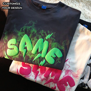 Camiseta Oversize de Algodón para Hombre, Tejido Sólido Transpirable, Sublimación, Logotipo Personalizado OEM, Estilo Urbano - Product Image 1