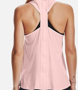 Femmes imprimé personnalisé respirant Polyester/coton débardeurs décontracté sport gymnastique musculation haut d'entraînement plaine haut blanc - Product Image 3