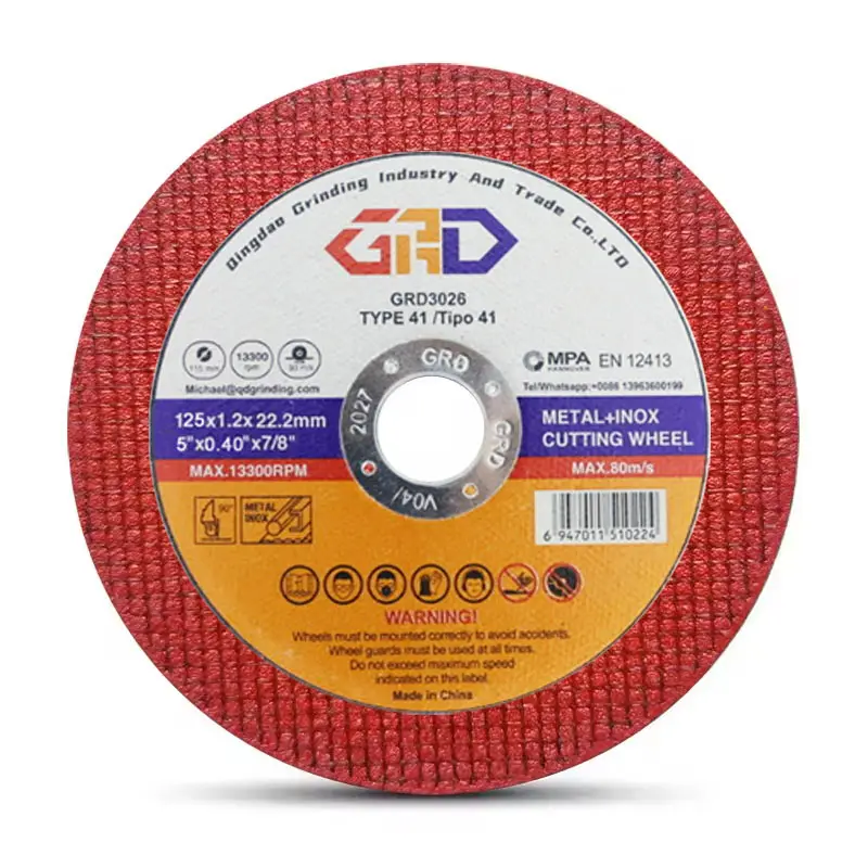 107x1.2x16mm Hot Sales Efficient Abrasive Tools Metal Cutting Disc for Wheel Cutting