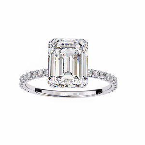 แหวนเพชรประดับ18K สีทอง18K สำหรับผู้หญิงแหวนเพชรสำหรับปลูกในห้องปฏิบัติการออกแบบได้ตามที่ต้องการ - Product Image 2