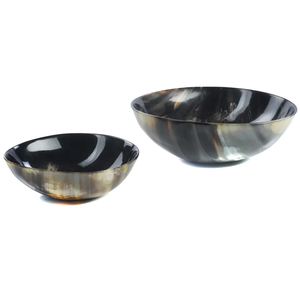 Cuenco de cuerno de buey ecológico del fabricante Cuenco de afeitado de espuma de Palma genuina para comida Diseño moderno Plato de servicio multiartesanal - Product Image 2