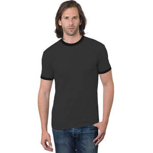 T-shirt unisexe de qualité supérieure inspiré rétro T-Shirt doux lettre côtelée contrastée Style Hip Hop respirant impression personnalisée Pakistan - Product Image 4