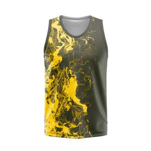 Camisetas sin mangas con estampado personalizado para mujer, camisetas sin mangas de secado rápido que absorben la humedad, ropa deportiva de sublimación para gimnasio y Fitness - Product Image 4