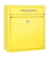 Boîte aux lettres murale extérieure en acier galvanisé verrouillable de style européen moderne et coloré