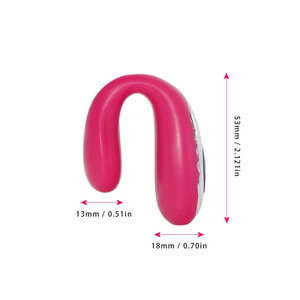 Vibromasseur érotique en forme de U alimenté par USB Produits de sexe pour adultes Vente en gros pour les couples Masturbateur vibrant - Product Image 5