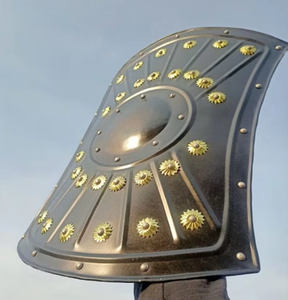 Escudo Romano Funcional CH para Disfraz de Troya, Metal Antiguo Pintado con Grabado, Calibre 18 - Product Image 6