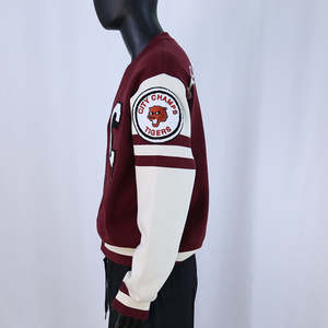 Chaqueta Universitaria Personalizable para Hombre, Chaqueta Universitaria Moderna de Moda Urbana, Parches Bordados de Chenilla al por Mayor, Chaqueta de Lana para Invierno - Product Image 4