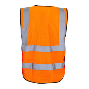 Chaleco reflectante transpirable personalizado para la construcción Ropa de seguridad conveniente con bolsillos - Product Image 2