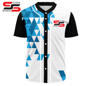 ชุดเครื่องแบบเบสบอลสำหรับผู้ชายเสื้อเจอร์ซีย์แบบมีกระดุมพิมพ์ลายออกแบบได้ตามต้องการผลิตในปากีสถาน - Product Image 1