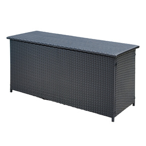 Large Wicker Box Rattan Outdoor <strong>Storage</strong> Box Patio <strong>Cushion</strong> <strong>Storage</strong>, Waterproof <strong>Storage</strong> Box for Patio Furniture, Garden Tools - Product Image 3