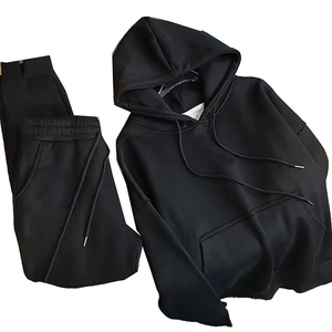 Conjunto de Sudadera con Capucha y Pantalones Deportivos de Alta Calidad, Diseño Moderno, Unisex, 2 Piezas, Conjunto Deportivo Informal para Entrenamiento - Product Image 3