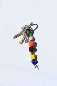 Llavero de Vidrio Hecho a Mano con Diseño Decorativo |   Cuentas de Vidrio Coloridas, Ligeras y a la Moda |   VRNQ - Product Image 4