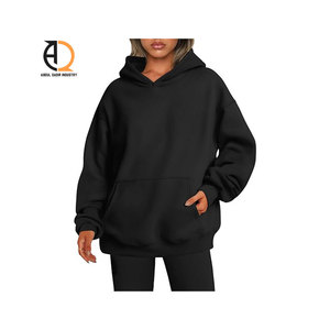 Sudaderas Casuales Tejidas de Manga Larga, Sudadera con Capucha Extra Grande, Sudadera con Capucha Estampada de Color Sólido - Product Image 6