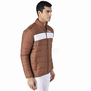 Chaqueta acolchada ligera para hombre 2024 tela de lona personalizable cuello levantado Logo bordado para invierno servicio OEM disponible - Product Image 5