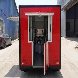 Nuevo camión de comida de cocina móvil de acero inoxidable totalmente equipado a la venta, carro de aperitivos rápidos para helados, hecho de aluminio duradero - Product Image 3