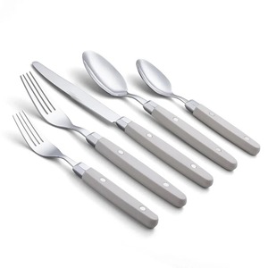 Cubiertos Juego de cubiertos para boda Excelente calidad Acero inoxidable Plata pulida con mango de resina disponible para venta al por mayor - Product Image 1