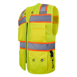 Chaleco reflectante Chaleco DE SEGURIDAD Ropa con LOGO Chaleco DE SEGURIDAD reflectante con tira reflectante de alto brillo - Product Image 2