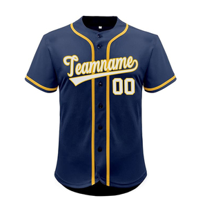 Maillot de baseball personnalisé avec nom et numéro d'équipe, broderie, col en V, pour jeunes, sublimation, vente en gros, modèle vierge pour hommes - Product Image 5