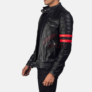 Chaqueta de Cuero para Hombre, Estilo Moderno, Cuello Alto, Piel de Vaca, Resistente al Viento e Impermeable, Superventas - Product Image 2